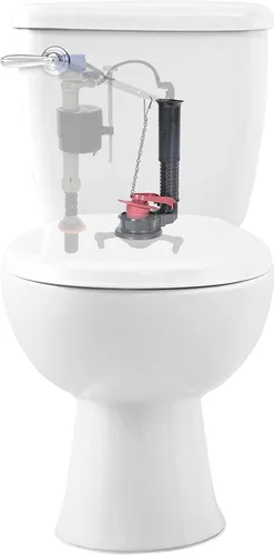 Vista 7 de Fluidmaster K-507A-008 Kit de reparación universal de válvula de descarga de inodoro ajustable de 2 pulgadas con herramienta de inodoro multicolor