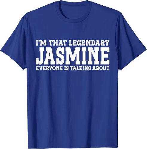 Vista 20 de Jasmine Personal Name - Camiseta divertida de jazmín para mujer y niña, Negro