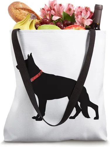 Vista 4 de Bolso de mano de regalo para amantes de mascotas de perro pastor alemán negro