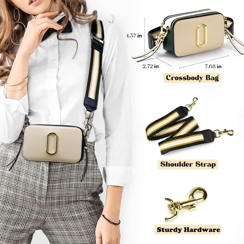 Vista 2 de Mawpoy Bolsos cruzados para mujer, bolsos cruzados de cuero para mujer, bolsos cruzados para mujer, bolso cruzado de noche