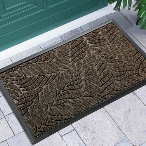 Vista 15 de Yimobra Tapete para puerta delantera para interiores y exteriores, 29.5 x 17 pulgadas, impermeable, para todas las estaciones, para entrada