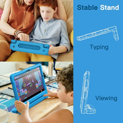 Vista 6 de JETech Funda infantil para Samsung Galaxy Tab A8 de 10.5 pulgadas 2022 (SM-X200/X205/X207) con protector de pantalla integrado, funda protectora a