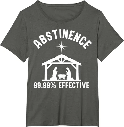Vista 48 de Abstinence 99.99 Percent Effective Nativity Christmas Joke T-Shirt