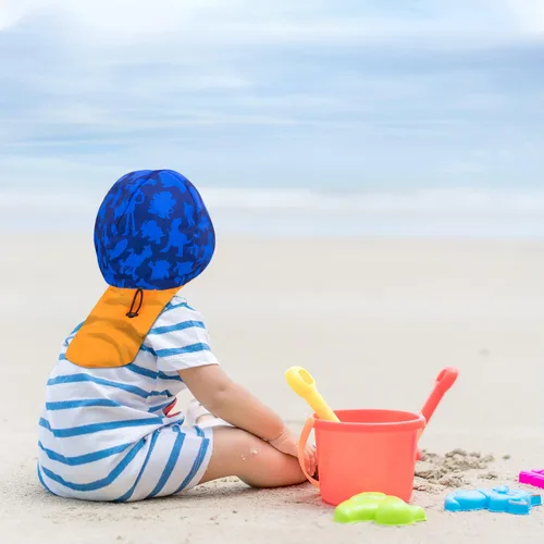 Vista 6 de Disney Sombrero de natación para niños pequeños, sombrero de sol para niños pequeños para verano con los favoritos de Disney, sombrero de sol