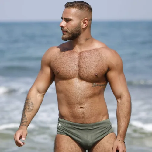 Vista 4 de Taddlee Traje de baño para hombre, traje de baño de secado rápido, pantalones cortos de surf