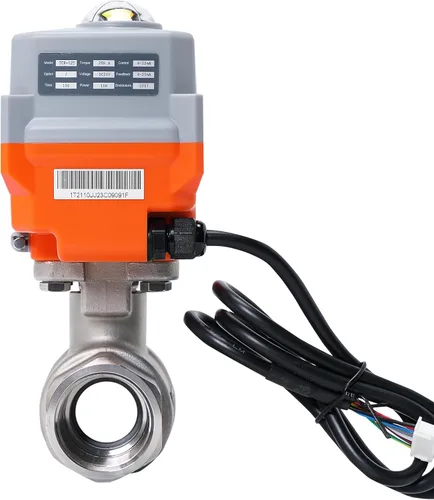 Vista 3 de 2 vías 1 "DN25 24VAC/DC 4-20mA/0-20mA Actuador proporcional de acero inoxidable 304 Válvula de bola motorizada de control de modulación integral