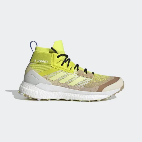 Vista 2 de adidas Terrex Free Hiker Gore-TEX 2.0 - Zapatos de senderismo para hombre Tono beige/amarillo pulso/amarillo ácido