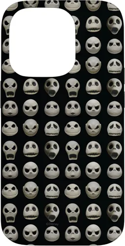 Vista 17 de Funda negra para iPhone 13 Pro Max Disney The Nightmare Before Christmas Jack Expressions