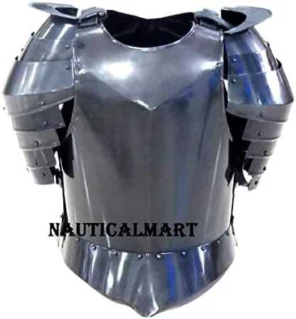 Vista 3 de NauticalMart Medieval Times - Traje de armadura de acero para el pecho