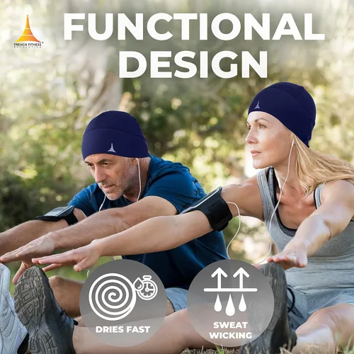 Vista 29 de Gorro para correr o forro para casco: máxima retención térmica y absorción de la humedad. Se ajusta debajo de cascos.