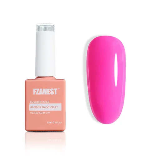 Vista 12 de FZANEST Gel constructor de base de goma para uñas, esmalte de gel de color transparente, capa base de goma elástica para extensión de engrosamiento