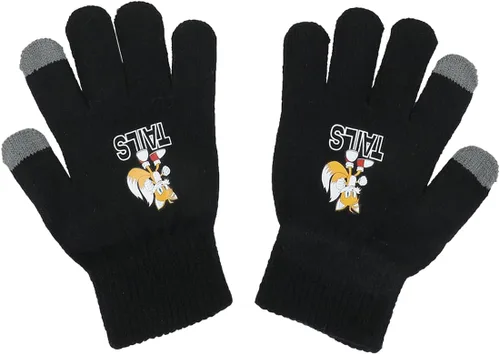 Vista 4 de Bioworld Sonic the Hedgehog - Guantes bordados para jóvenes (juego de 3), Multi colorido