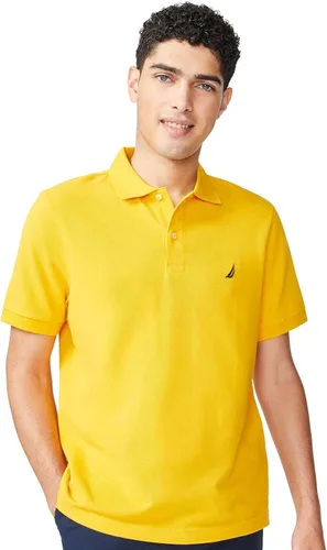 Vista 145 de Nautica playera polo clásica de mangas cortas, color sólido, para hombre