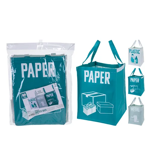 Vista 2 de Bolsas de Basura Paper-Plastic-Metal Pack de 3 uds