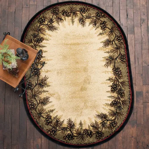 Vista 8 de BLACK FOREST DECOR Village Pines Alfombra - 2 x 4, polipropileno, resistente a las manchas, alfombra de área para interiores, 2 pulgadas de ancho x