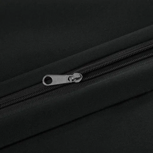 Vista 5 de PiccoCasa Funda de almohada de microfibra con cremallera de 110 GSM, 20 x 48 pulgadas, color negro
