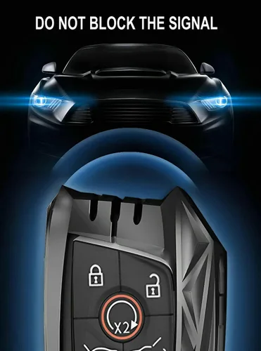 Vista 3 de Funda para llavero de Corvette C8, estuche soporte protector de llave inteligente 2020 2021 2022, Gris, Moderno