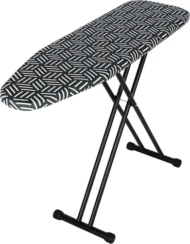 Vista 8 de caius Tabla de planchar, compacta y ahorradora de espacio, tabla de planchar de tamaño completo, área de planchar extra ancha con cubierta acolchada
