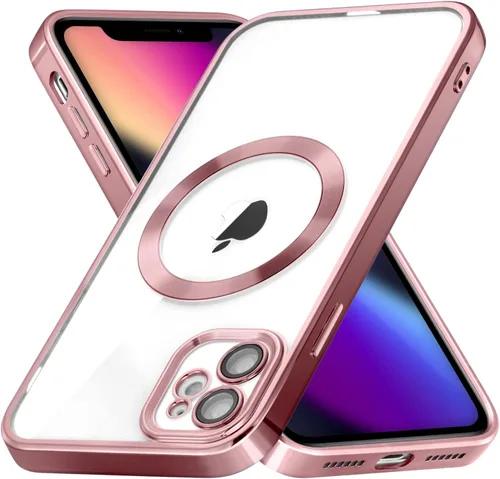 Vista 14 de ZCDAYE Funda con purpurina para iPhone 11 con decoración de diamantes, funda brillante de lujo con protector de cámara compatible con carga sin