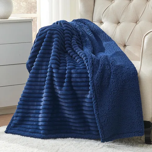 Vista 31 de Manta impermeable calmante para gatos de interior, manta suave y silenciosa de felpa para mascotas, manta gruesa de piel sintética de 500 GSM