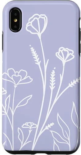 Vista 11 de Summer Wildflowers Pattern Pastel Design Floral Periwinkle Case for iPhone 17