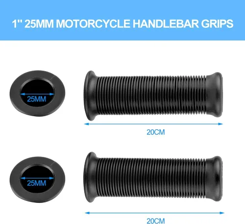 Vista 2 de Akozon - Empuñaduras para manillar de motocicleta, 1 pulgada, 0.984 in/1.1 pulgadas, 1.102 in, agarre de hélice de goma antideslizante, agarre