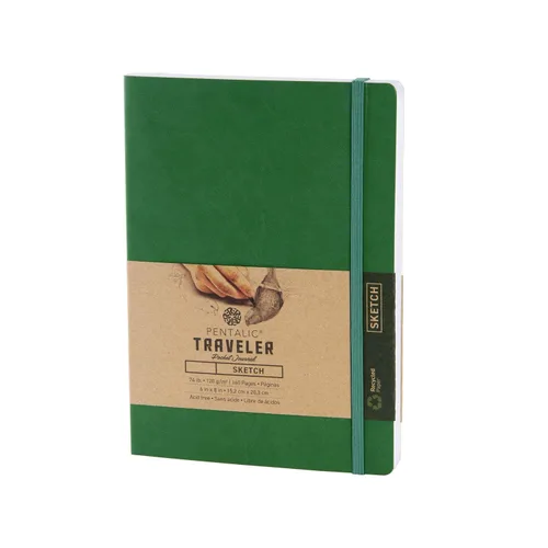 Vista 22 de Cuaderno de bocetos Travelers Dot Grid Pentalic Art, libre de ácidos