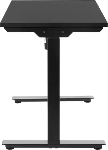Vista 7 de Office Star Prado - Mesa motorizada de altura ajustable de 4 pies con control de memoria programable de 4 posiciones, parte superior negra y base