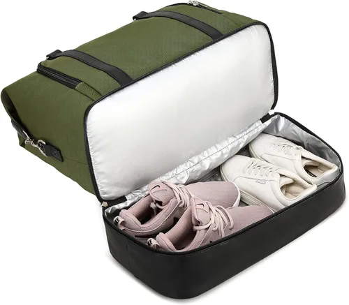 Vista 61 de CAMTOP - Bolsa de viaje de fin de semana para mujer, bolsa de lona con espacio para laptop de15.6 pulgadas