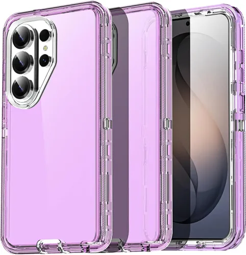 Vista 18 de AICase Funda transparente 3 en 1 para Samsung Galaxy S26, resistente protección contra caídas, cuerpo completo, a prueba de golpes, a prueba