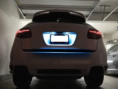 Vista 6 de iJDMTOY OEM-Fit Kit de luces LED completas para placa de matrícula en color azul hielo para Volkswagen Golf GTi, CC, Rabbit, Eos, Beetle; Compatible