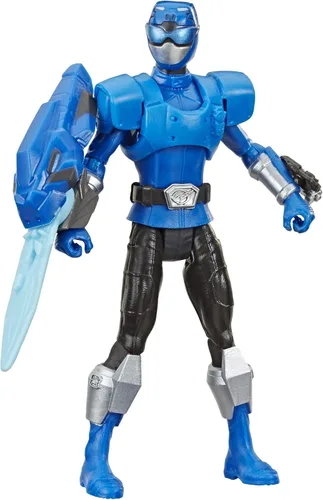 Vista 3 de Power Rangers Beast Morphers Beast-X Blue Ranger - Figura de acción de 6 pulgadas inspirada en el programa de televisión