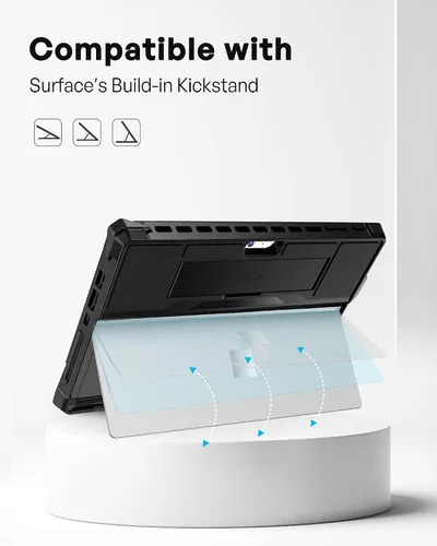 Vista 6 de ProCase Funda para Surface Pro 7 Plus, Pro 7, Pro 6, Pro 5, Pro 4, Pro LTE, funda resistente, resistente a prueba de golpes con agarre