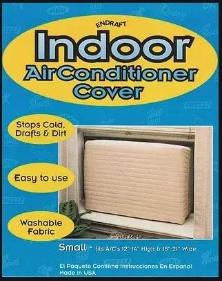 Vista 4 de Funda para aire acondicionado de interior (beige) (pequeña - 12 -14 Al x 18 -21 An x 2 Prof)