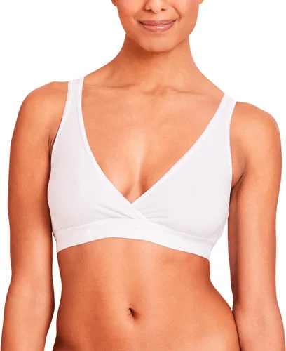 Vista 7 de La Leche League International Bralette para mujer Jacquard negro
