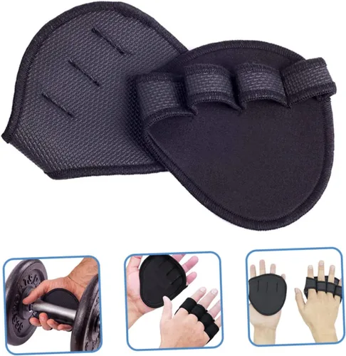 Vista 7 de 1 par de guantes de gimnasio para hombre, guantes de gimnasio para hombres, guantes de entrenamiento para levantamiento de pesas, almohadilla