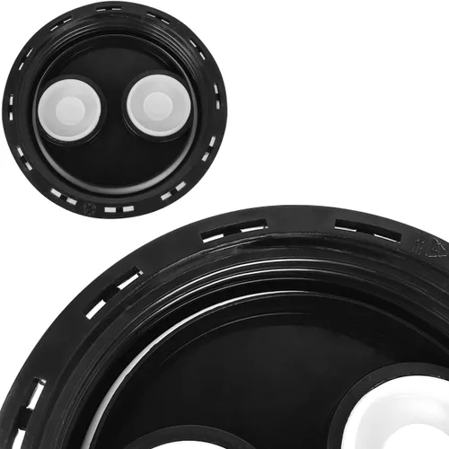 Vista 6 de IBC - Tapas de tanque de agua, tapas de tanque IBC de 6.5 pulgadas con tapón de 2 pulgadas, rosca fina para Schutz