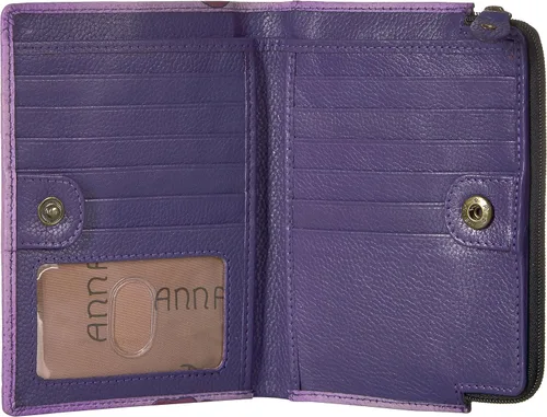 Vista 4 de Anna By Anuschka Cartera de mano de cuero genuino pintada a mano para mujer