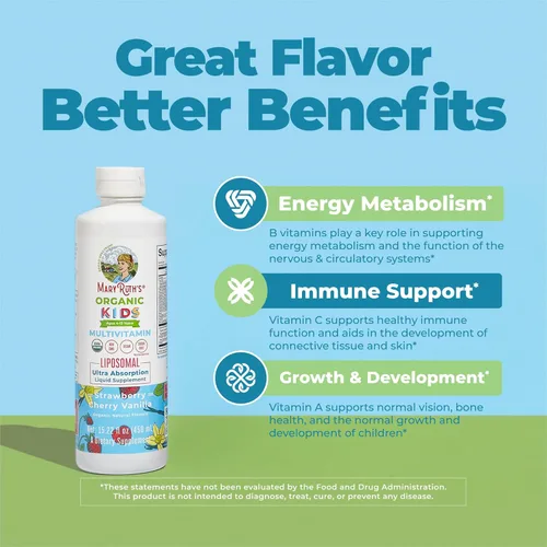 Vista 5 de Multivitamínico para niños Multivitamínico sin azúcar Vitaminas líquidas para niños Suplemento de apoyo inmunológico Salud cognitiva