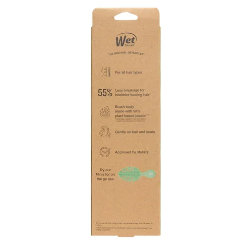 Vista 12 de Wet Brush Go Green - Cepillo desenredante tipo paleta, cerdas IntelliFlex ultrasuaves con diseño AquaVent para extender tratamientos uniformemente