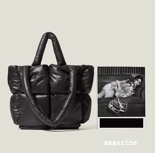 Vista 5 de Bolso de hombro acolchado para mujer, mini bolso de plumón, bolsa de mano acolchada, bolsos elegantes 2024