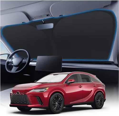 Vista 105 de KUST - Parasol plegable para parabrisas para BMW X1 E84, accesorios 2011 2012 2013 2014 2015, protector de visera de sol ajustable que bloquea