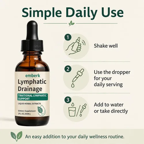 Vista 9 de Gotas de Drenaje Linfático, Mezcla Herbal de 2000mg con Saúco, Equinácea y Diente de León, – Apoya el Drenaje Linfático, Sistema Inmunológico