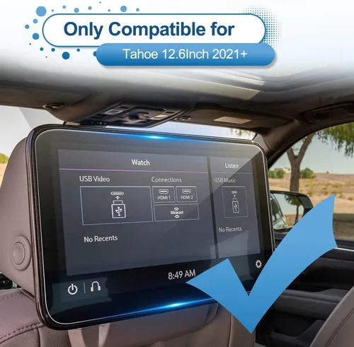 Vista 2 de Paquete de 2 protectores de pantalla Coleya Tahoe 2021-2026 para Chevrolet Tahoe (Z71/RST/Premier/High Country)