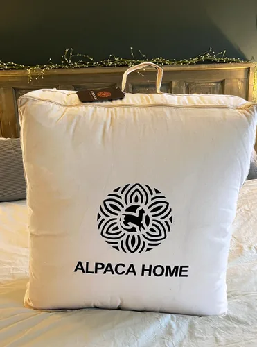 Vista 6 de Edredón de alpaca – Edredón hipoalergénico/alternativa al plumón – 100% relleno de lana de alpaca con funda de 100% algodón Pima Peso pesado polar