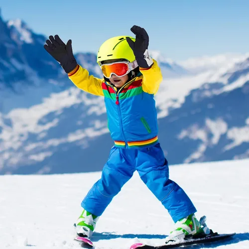 Vista 4 de SATINIOR Guantes de esquí de nieve impermeables para niños, guantes de snowboard para niños y niñas, guantes de nieve cálidos