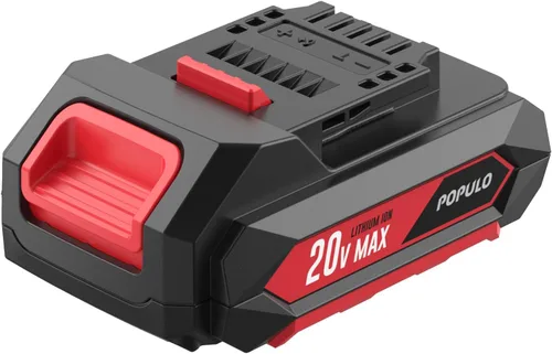 Vista 3 de populo Paquete de baterías PPLBP de iones de litio máximos de 20 V y 2.0 Ah, herramientas exclusivas de 20 V