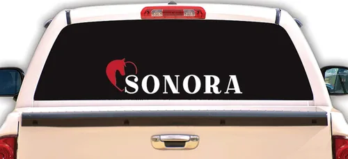 Vista 3 de Sonora - Calcomanías de México para Trocas Calcomanias para Autos Estilo Ranchero con Caballo Western, calcomanías mexicanas para camiones