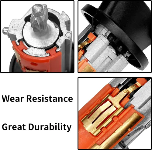 Vista 5 de Interruptor de cilindro de cerradura de encendido con llaves, compatible con Ford 1996-2016, Lincoln 1996-2007, Mercury 1996-2007, Mazda 1998-2009