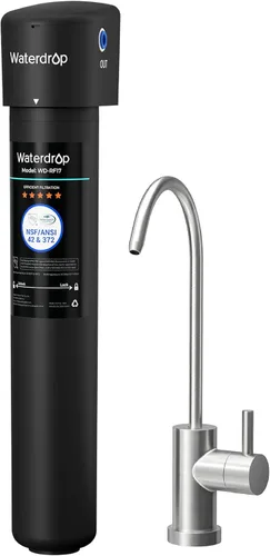 Vista 10 de Waterdrop 17UA 3 años Filtro de agua para debajo del fregadero, Sistema de filtración de agua para debajo del fregadero, Reduce PFAS, PFOA/PFOS